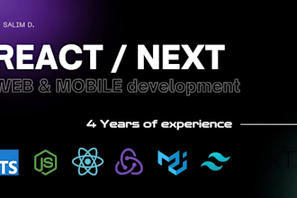 be front end developer using react js, next js, css3, bootstrap, mui, redux, sql