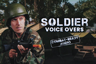 record awesome soldier or military voice overs