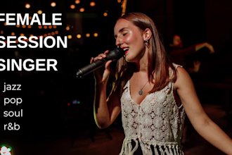 be your female lead or backing singer in jazz soul pop rnb