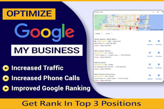 optimize google my business page for local SEO gmb ranking