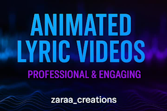 create an outstanding animated lyric video for your song