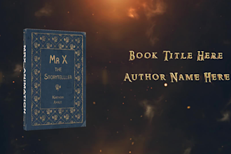 create an epic cinematic book trailer video