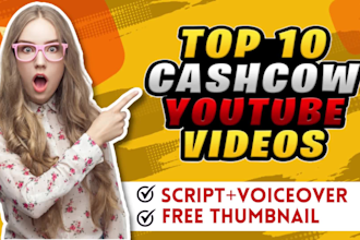 do top 10 video editing for cash cow youtube channel