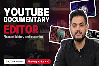 edit high retention documentaries as your youtube editor