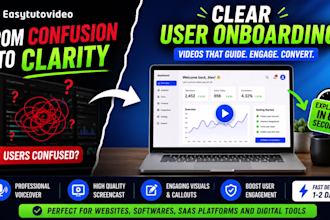 create user onboarding videos for your website, platform, or any digital tool