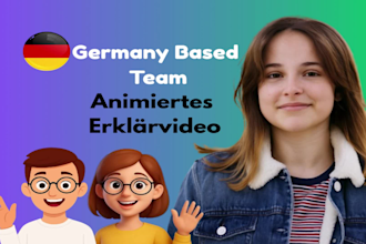 create animated marketing video, 2d animated explainer video with infographic