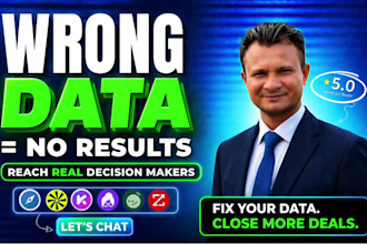 create b2b lead list with verified contact research