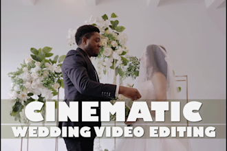do wedding video editing with cinematic storytelling
