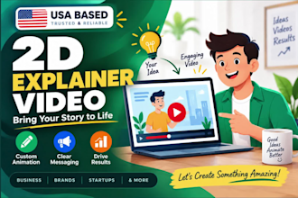 create a custom 2d animated explainer video for saas and startups