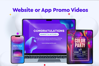 do a website and app promo or explainer video