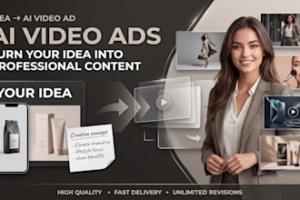 ai commercial video, produce promotional ai video, ai product ugc, ai ads