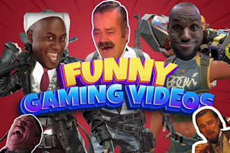 edit youtube funny gaming video, highlights and montage