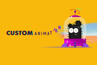 create a custom 2d logo animation or intro