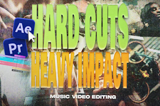 do a professional music video editing with stunning effects