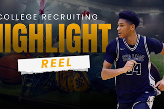 edit a college recruiting highlight reel for any sport
