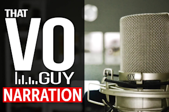 record an american male narration voice over
