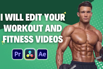 professionally edit your workout and fitness videos