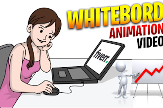 create doodle whiteboard animation explainer video in 24 hrs