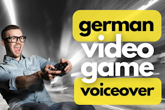 record german voice over for video computer smartphone games
