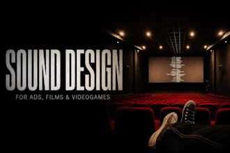 do cinematic sound design and audio post production for film