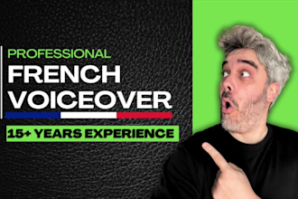record a fun native french voice over for your motion design presentation video