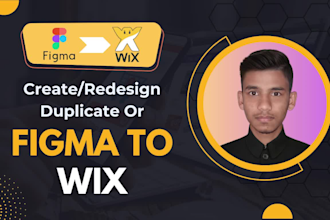 design, clone figma to wix website, landing page, or redesign wix website