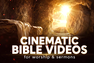 create cinematic ai bible videos for church worship and sermons