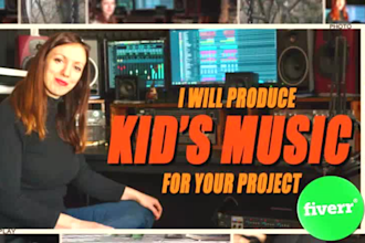 produce and sing children music and kids songs