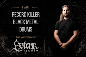 record killer black metal drums for your project