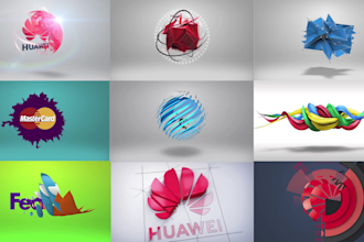 do minimal intro outro logo animation