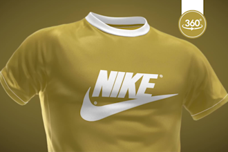 do premium 3d clothing mockup animation of your t shirt hoodie and polo