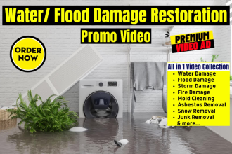 water damage cleanup video or flood damage restoration video