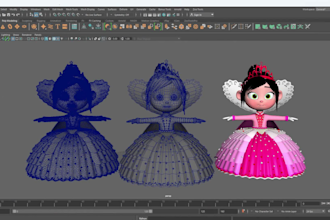 clean retopology of your 3d model uv unwrap and bake texture