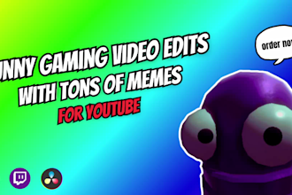 make really funny gaming video edits with memes