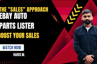 do auto parts listings, ebay motors creations, SEO optimized