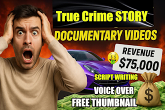 create true crime story cash cow  youtube , bodycam, documentary video editing