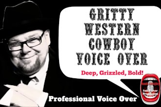 narrate a grizzled american western cowboy voice