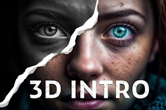 do 3d animatied logo for youtube intro video