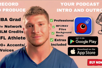 voice over and produce a podcast intro