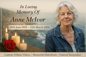 create memorial video and funeral slideshows