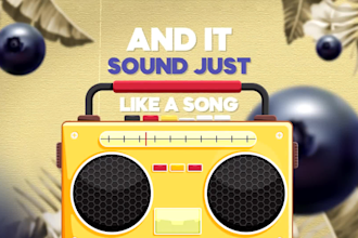 make custom animated lyric video for your music