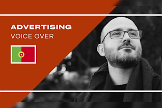 record a professional portuguese voice over for commercials