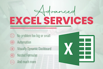 help fix any excel spreadsheet, excel formula, excel dashboard, excel automation