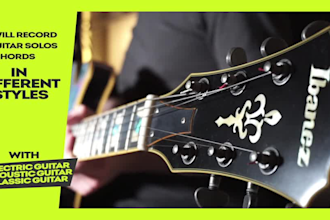 record electric and acoustic guitars for your original song