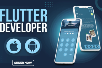 do flutter app development for ios android mobile app