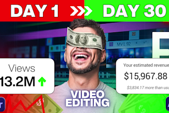 create top 10 faceless youtube videos with script, voiceover, and editing