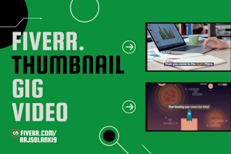 create professional fiverr gig video for gig rank