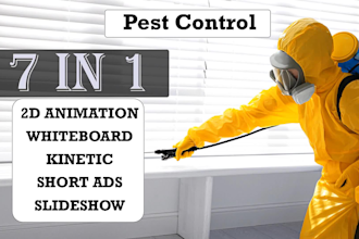 create pest control animated explainer video ads