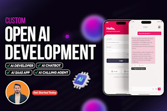 build ai website, ai app developer, ai chatbot, ai saas app, ai software chatgpt