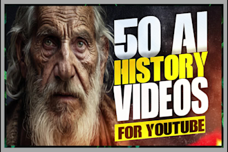 create ai history documentary videos for youtube channel